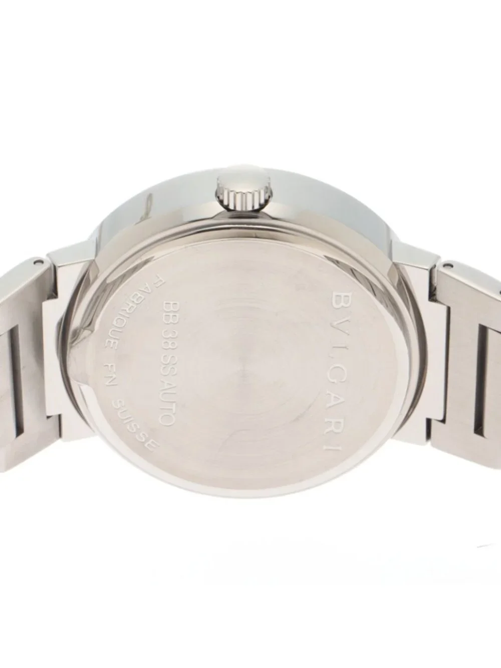 Bvlgari Watch SS Stainless Steel Black Dial Automatic